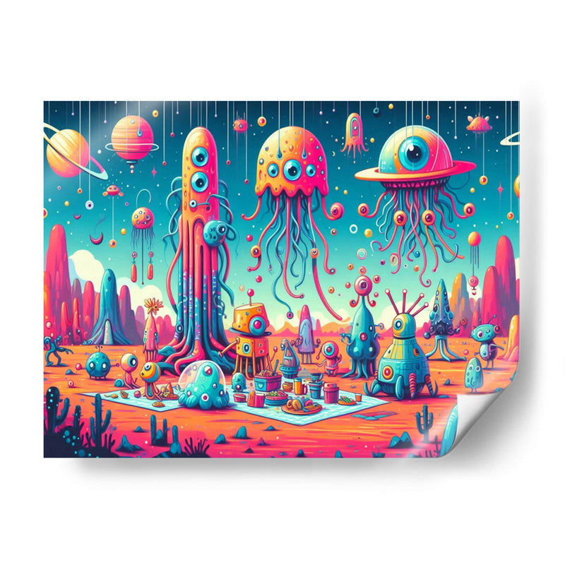 Extraterrestres Divertidos - arteligena | Cuadro decorativo de Canvas Lab