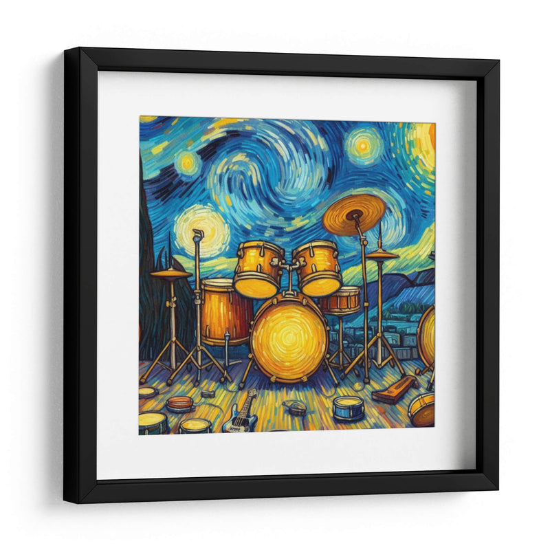 Bateria Van Gogh - Jona Rodriguez Art | Cuadro decorativo de Canvas Lab