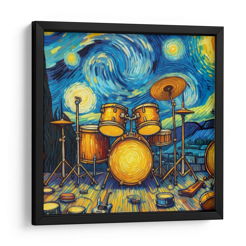 Bateria Van Gogh - Jona Rodriguez Art | Cuadro decorativo de Canvas Lab