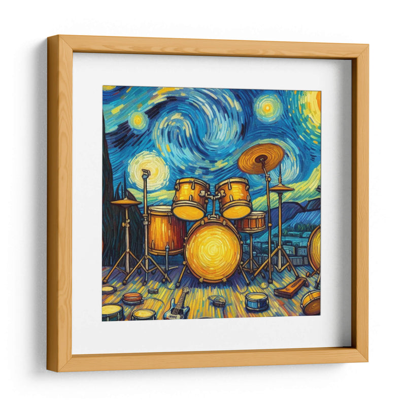 Bateria Van Gogh - Jona Rodriguez Art | Cuadro decorativo de Canvas Lab