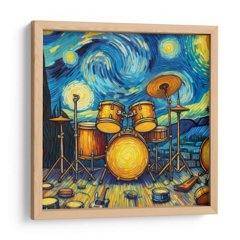 Bateria Van Gogh - Jona Rodriguez Art | Cuadro decorativo de Canvas Lab