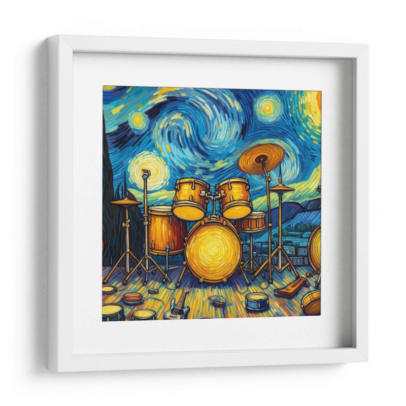 Bateria Van Gogh - Jona Rodriguez Art | Cuadro decorativo de Canvas Lab