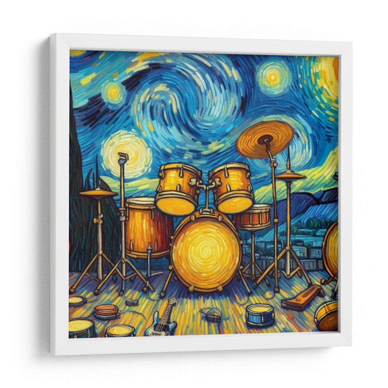 Bateria Van Gogh - Jona Rodriguez Art | Cuadro decorativo de Canvas Lab