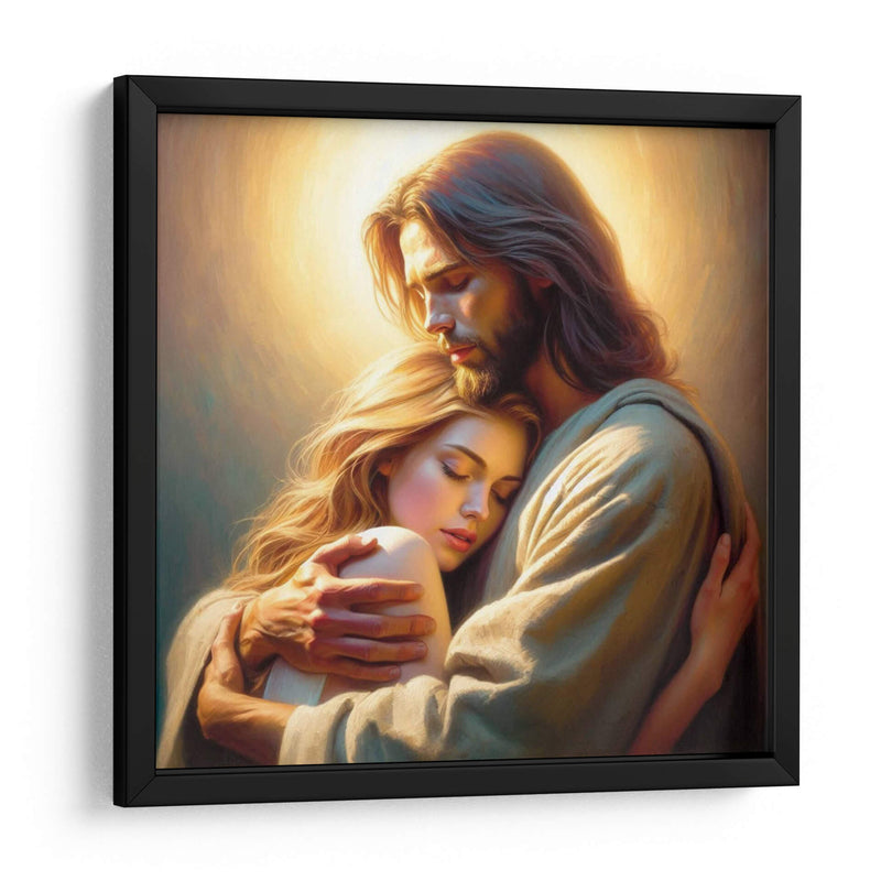 El abrazo de Jesus - Jona Rodriguez Art | Cuadro decorativo de Canvas Lab