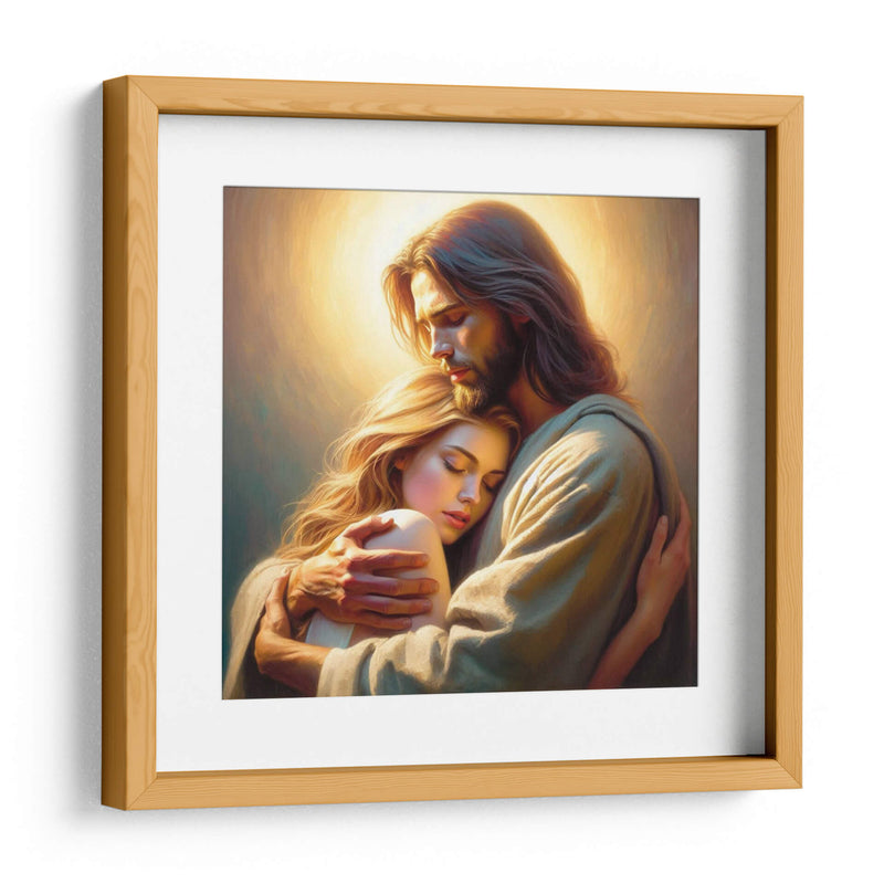 El abrazo de Jesus - Jona Rodriguez Art | Cuadro decorativo de Canvas Lab