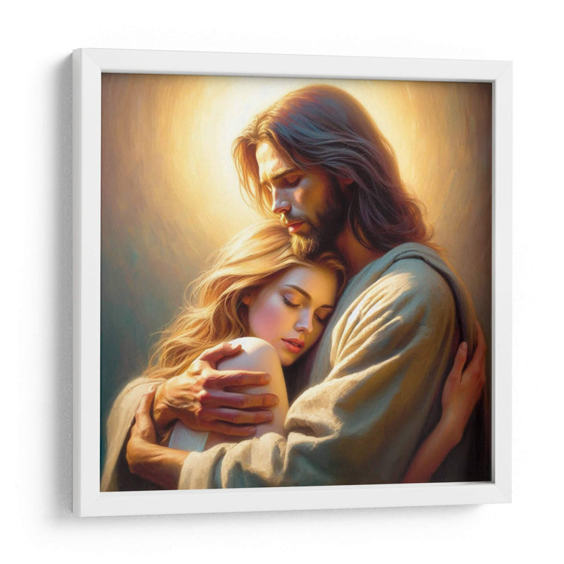 El abrazo de Jesus - Jona Rodriguez Art | Cuadro decorativo de Canvas Lab