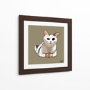 Gato con manos - Viridiana Calzada | Cuadro decorativo de Canvas Lab