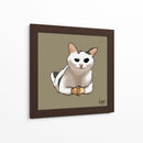 Gato con manos - Viridiana Calzada | Cuadro decorativo de Canvas Lab