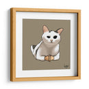Gato con manos - Viridiana Calzada | Cuadro decorativo de Canvas Lab