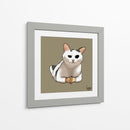 Gato con manos - Viridiana Calzada | Cuadro decorativo de Canvas Lab