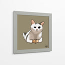 Gato con manos - Viridiana Calzada | Cuadro decorativo de Canvas Lab