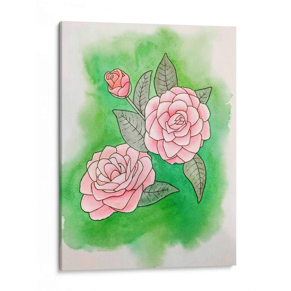 Verde y Rosa II - Viridiana Calzada | Cuadro decorativo de Canvas Lab