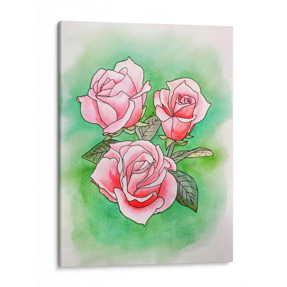 Verde y Rosa III - Viridiana Calzada | Cuadro decorativo de Canvas Lab