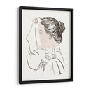 Cabeza de mujer con un pañuelo delante de su rostro - Julie de Graag | Cuadro decorativo de Canvas Lab