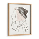 Cabeza de mujer con un pañuelo delante de su rostro - Julie de Graag | Cuadro decorativo de Canvas Lab