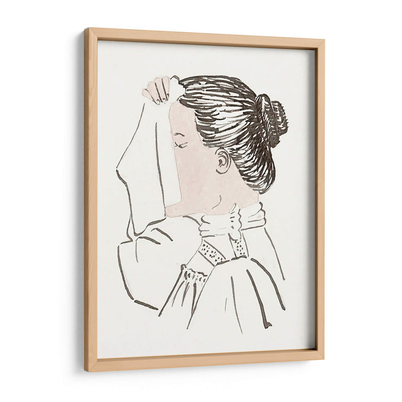 Cabeza de mujer con un pañuelo delante de su rostro - Julie de Graag | Cuadro decorativo de Canvas Lab