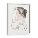 Cabeza de mujer con un pañuelo delante de su rostro - Julie de Graag | Cuadro decorativo de Canvas Lab