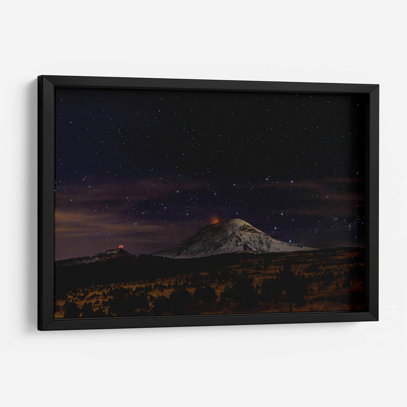 Volcán y estrellas - Guillermo Aparicio | Cuadro decorativo de Canvas Lab