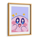 Kirby destellos Pixel Art - Marco Green | Cuadro decorativo de Canvas Lab