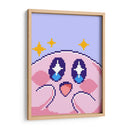 Kirby destellos Pixel Art - Marco Green | Cuadro decorativo de Canvas Lab