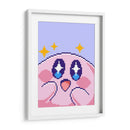 Kirby destellos Pixel Art - Marco Green | Cuadro decorativo de Canvas Lab