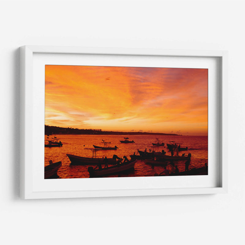 Amanecer pesquero 2 - moraviorato | Cuadro decorativo de Canvas Lab