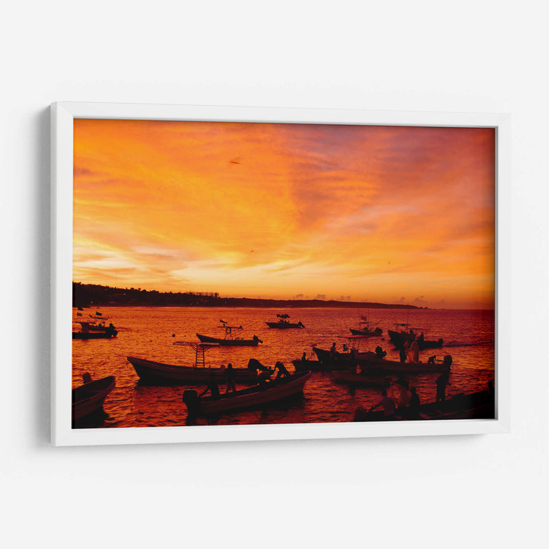 Amanecer pesquero 2 - moraviorato | Cuadro decorativo de Canvas Lab