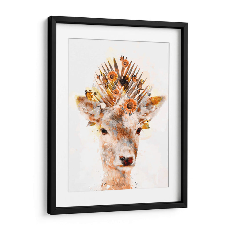 Venado, Aves y Flores - Lofty&Me | Cuadro decorativo de Canvas Lab