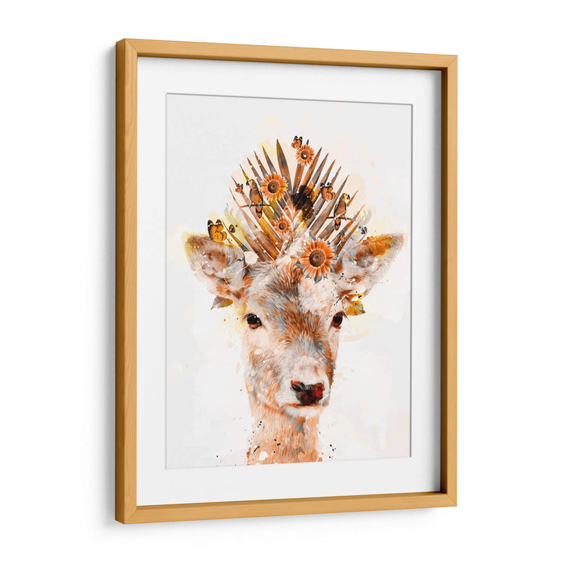 Venado, Aves y Flores - Lofty&Me | Cuadro decorativo de Canvas Lab