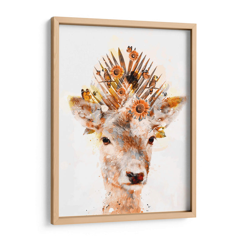 Venado, Aves y Flores - Lofty&Me | Cuadro decorativo de Canvas Lab