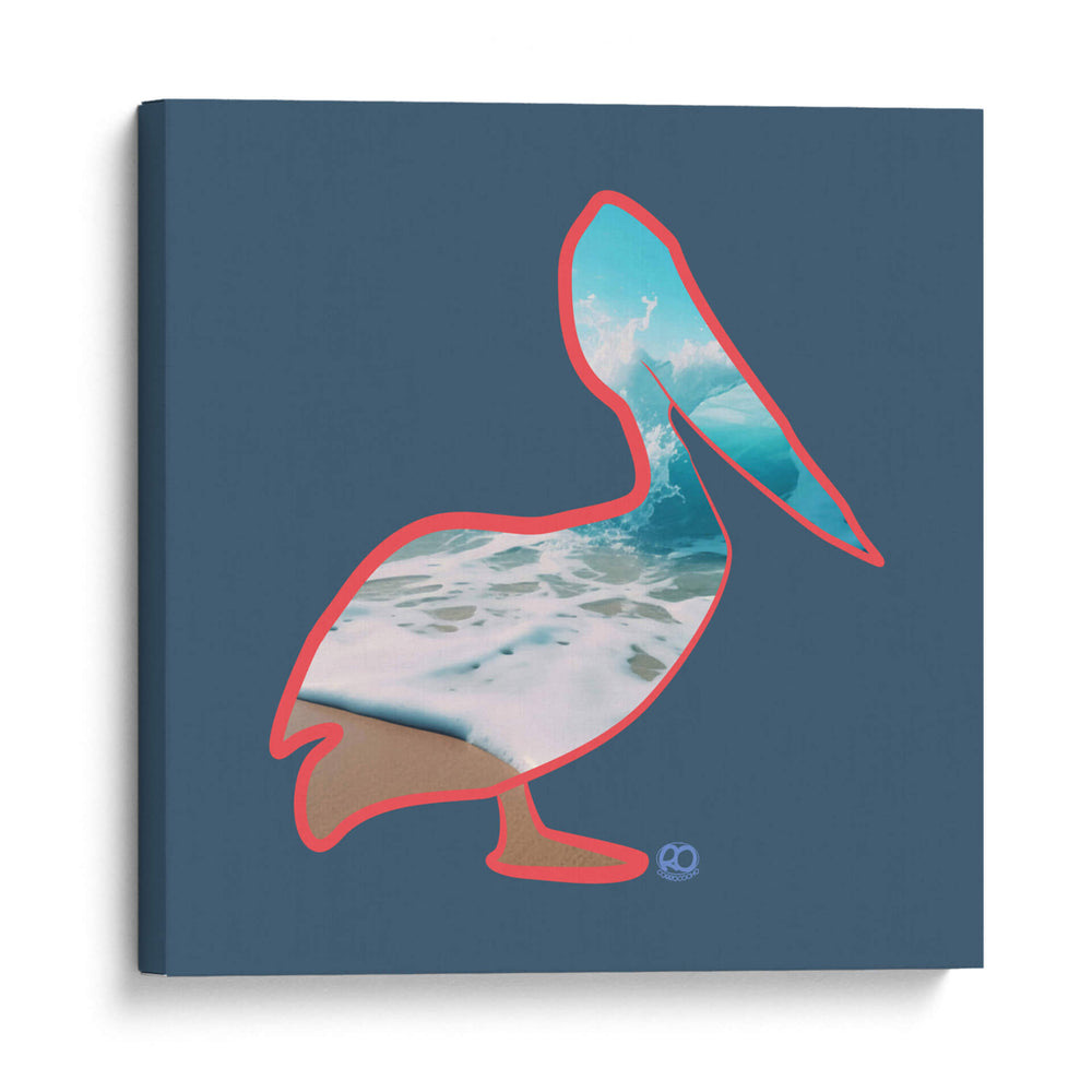 Pelicano Delineado - Corrococho | Cuadro decorativo de Canvas Lab
