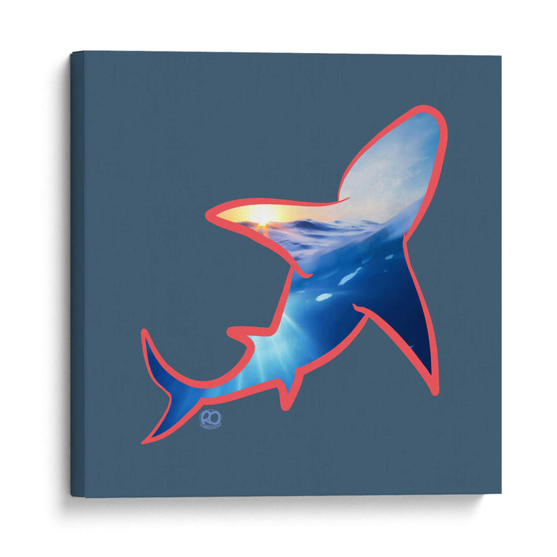 Tiburon Saltando - Corrococho | Cuadro decorativo de Canvas Lab