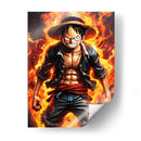 Luffy Angry - Vicky Hanggara | Cuadro decorativo de Canvas Lab