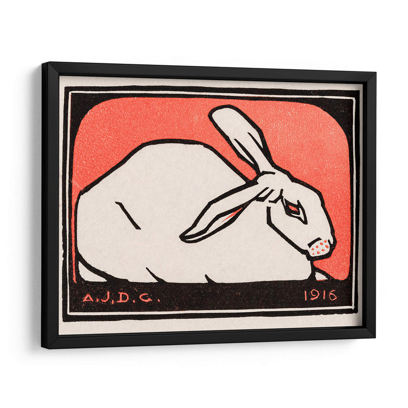 Conejo acostado - Julie de Graag | Cuadro decorativo de Canvas Lab