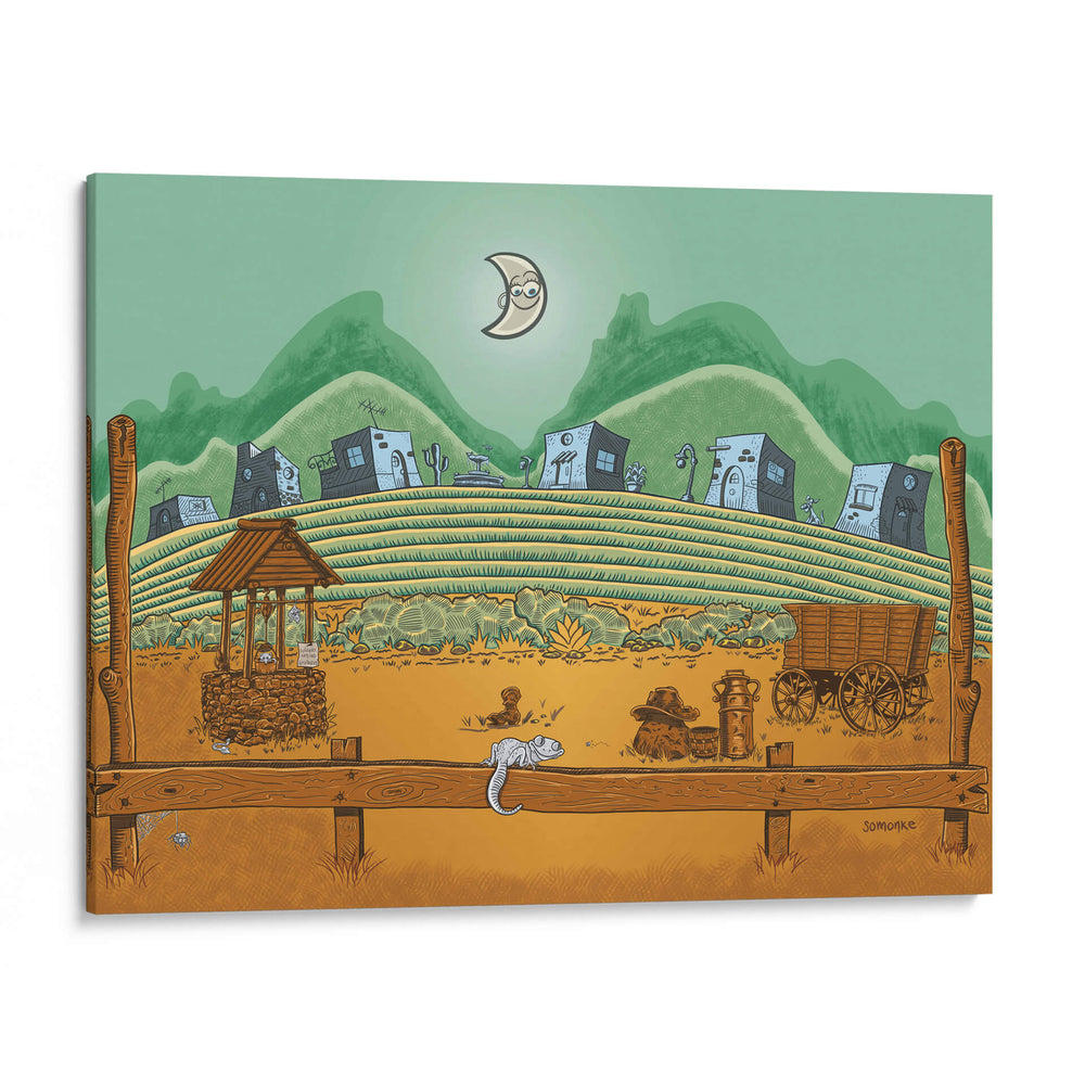 Una Noche en el Rancho - somonke | Cuadro decorativo de Canvas Lab