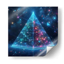 Pirámide Azul Colores - Creaciones  | Cuadro decorativo de Canvas Lab