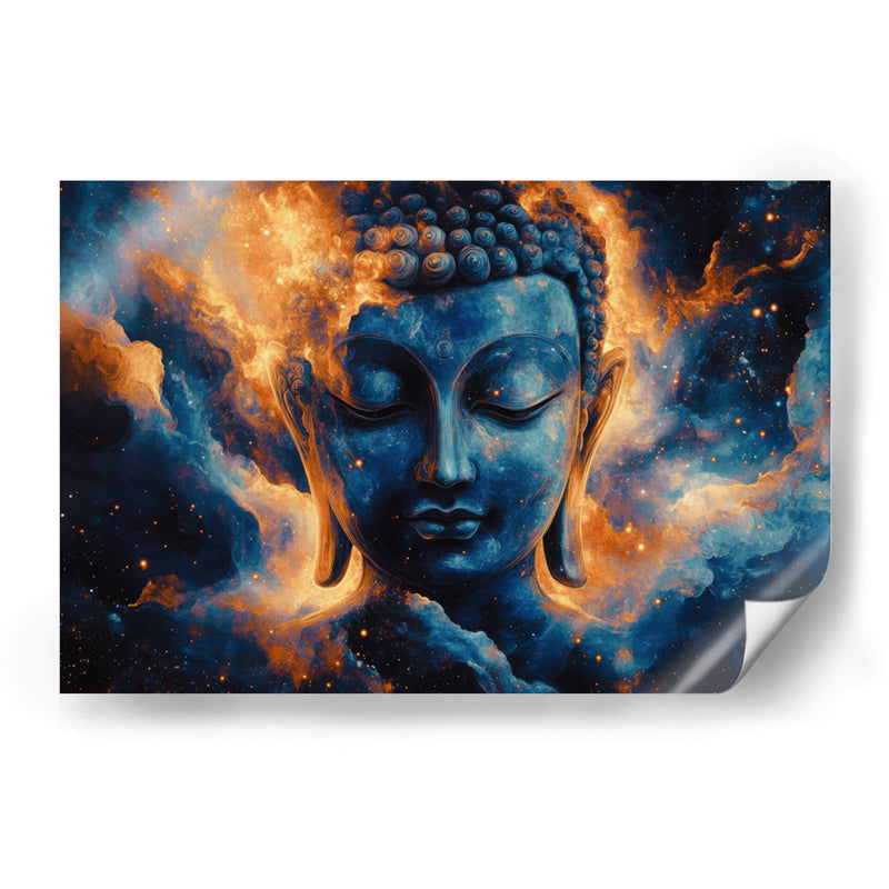 El Buda en la galaxia - Paltik Arte Digital | Cuadro decorativo de Canvas Lab