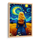 Mujer en campo estrellado - Paltik Arte Digital | Cuadro decorativo de Canvas Lab