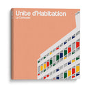 Unidad Habitacional de Marsella - Le Corbusier - mm ilustraciones | Cuadro decorativo de Canvas Lab