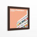 Unidad Habitacional de Marsella - Le Corbusier - mm ilustraciones | Cuadro decorativo de Canvas Lab