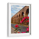 Flor de camelina enmarcando el acueducto de Morelia. - Nosion | Cuadro decorativo de Canvas Lab