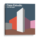 Casa Estudio - Luis Barragan - mm ilustraciones | Cuadro decorativo de Canvas Lab
