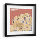 Habitat 67 - Moshe Safdie - mm ilustraciones | Cuadro decorativo de Canvas Lab