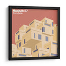 Habitat 67 - Moshe Safdie - mm ilustraciones | Cuadro decorativo de Canvas Lab
