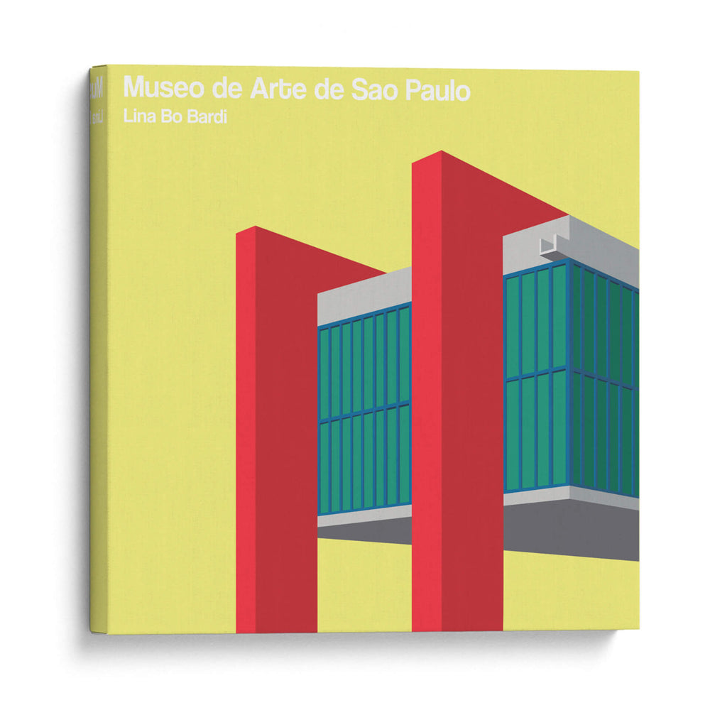 MASP - Lina Bo Bardi - mm ilustraciones | Cuadro decorativo de Canvas Lab