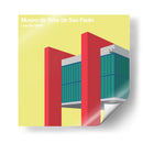 MASP - Lina Bo Bardi - mm ilustraciones | Cuadro decorativo de Canvas Lab