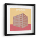 Cementerio San Cataldo, Aldo Rossi - mm ilustraciones | Cuadro decorativo de Canvas Lab