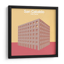 Cementerio San Cataldo, Aldo Rossi - mm ilustraciones | Cuadro decorativo de Canvas Lab