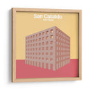Cementerio San Cataldo, Aldo Rossi - mm ilustraciones | Cuadro decorativo de Canvas Lab
