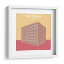 Cementerio San Cataldo, Aldo Rossi - mm ilustraciones | Cuadro decorativo de Canvas Lab